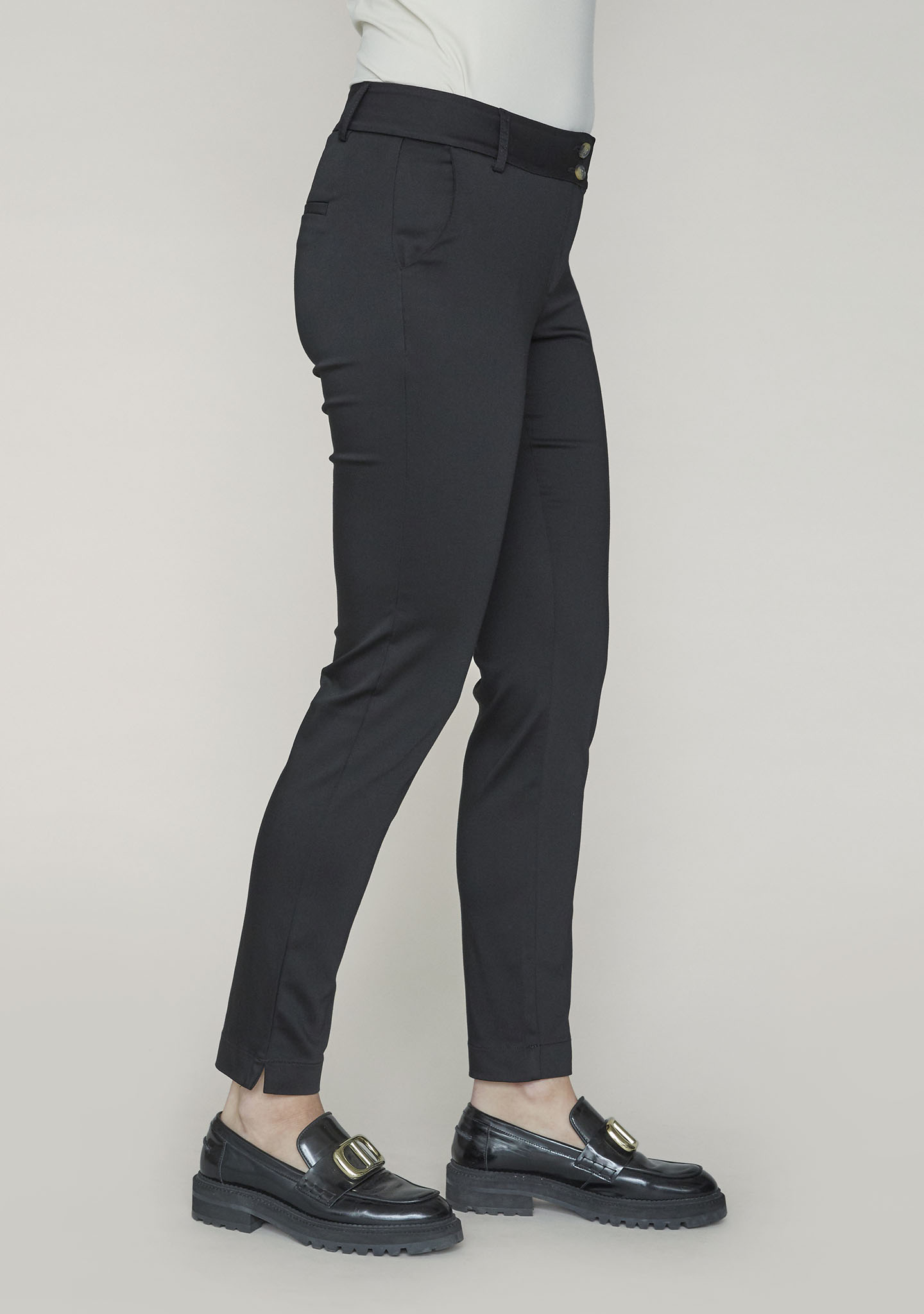 Isay Chino pant Svart LONG - Bild 2
